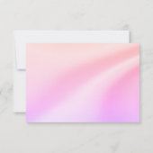 パステルオレンジパープルシンプルサンキューカード 招待状 (裏面)