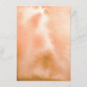 パステルオレンジフラワーズインフォメーションゲスト エンクロージャーカード (裏面)