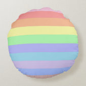 パステルオレンジ ラウンドクッション (裏面)