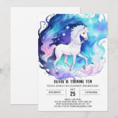 パステルオンラインホース誕生日 招待状 (正面/裏面)