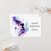 パステルオンライン妖精の物語誕生日 カード (正面/裏面インサイチュ)