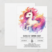 パステルオンライン馬の誕生日 招待状 (正面/裏面)