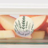 パステルオーガニックサンキューステッカー – ソフトボタニカル ラベル (貼付)