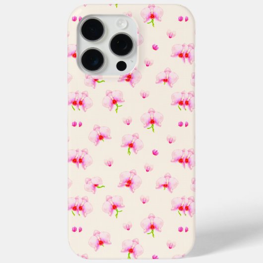 ✨ パステルオーキッドの華麗な夢 🌷 ソフトピンクの花柄 Case-Mate iPhoneケース (裏面)
