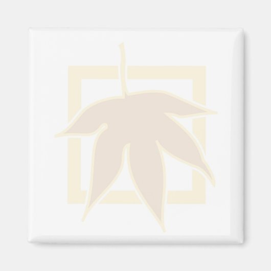 パステルオータムメープルリーフ マグネット (正面)