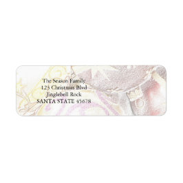 パステルオーナメントクリスマス ラベル