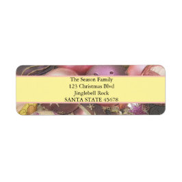 パステルオーナメントクリスマス ラベル