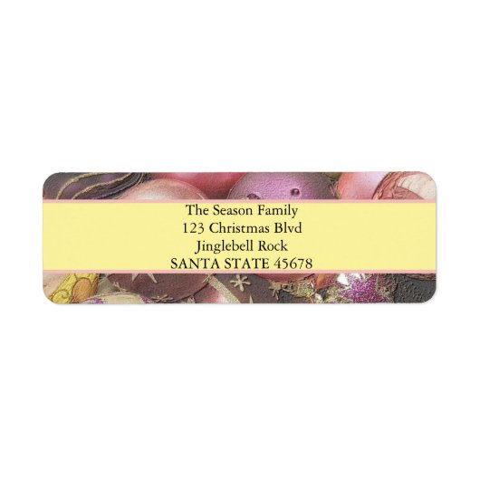 パステルオーナメントクリスマス ラベル (正面)