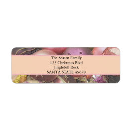 パステルオーナメントクリスマス ラベル