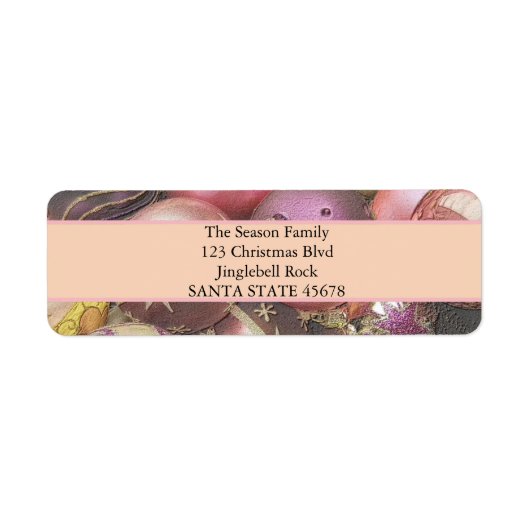 パステルオーナメントクリスマス ラベル (正面)