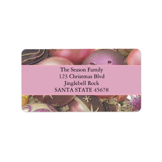 パステルオーナメントクリスマス ラベル (正面)