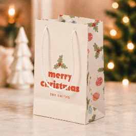 パステルオーナメント メリークリスマス スモールペーパーバッグ