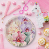 パステルオーランズエレガントな結婚式 ペーパープレート (パーティー)