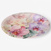 パステルオーランズエレガントな結婚式 ペーパープレート (アングル)