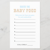 パステルカウボーイ推測ベビーフードシャワーゲーム チラシ (正面)
