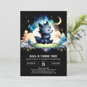 パステルカスタムウルフ誕生日 招待状 (スタンド正面)