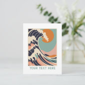 パステルカスタムズのプリントポストカードジャイアントウェーブ ポストカード (スタンド正面)