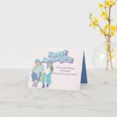 パステルカスタムニバーラブロマンスのパーソナライズ カード (黄色い花)