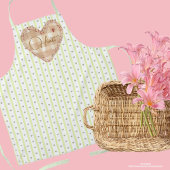 パステルカスタムハートパタかわいらしーン エプロン