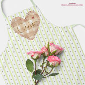 パステルカスタムハートパタかわいらしーン エプロン