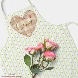 パステルカスタムハートパタかわいらしーン エプロン