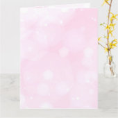 パステルカスタムピンク《写真》ぼけ味の作成 カード (黄色い花)