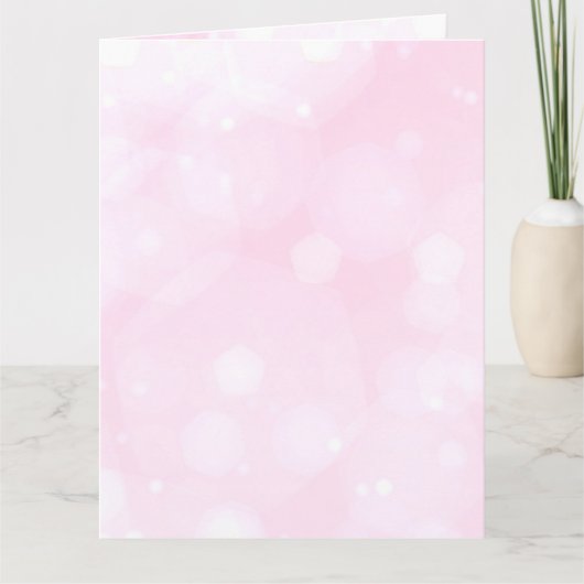 パステルカスタムピンク《写真》ぼけ味の作成 カード (正面)