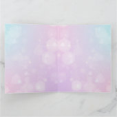 パステルカスタムブルー&ピンク《写真》ぼけ味の作成 カード (内部)