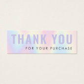 パステルカスタムレインボー感謝していロゴ挿入カード (正面)