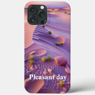 パステルカスタム砂漠とサボスプラントモノグラム iPhone 13 PRO MAXケース