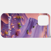 パステルカスタム砂漠とサボスプラントモノグラム Case-Mate iPhoneケース (裏面 (横))