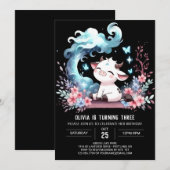 パステルカスタム誕生日 招待状 (正面/裏面)