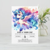 パステルカスタム誕生日 招待状 (スタンド正面)