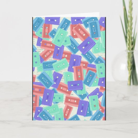 パステルカセットテープ – 90年代の美音楽 カード (正面)