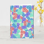 パステルカセットテープ – 90年代の美音楽 カード (黄色い花)