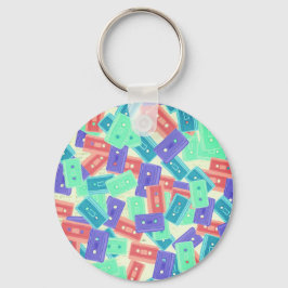 パステルカセットテープ – 90年代の美音楽 キーホルダー