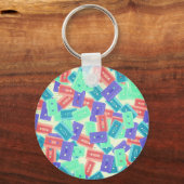 パステルカセットテープ – 90年代の美音楽 キーホルダー (裏面)