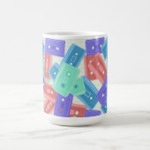 パステルカセットテープ – 90年代の美音楽 コーヒーマグカップ (中央)