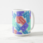 パステルカセットテープ – 90年代の美音楽 コーヒーマグカップ (正面右)