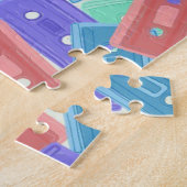 パステルカセットテープ – 90年代の美音楽 ジグソーパズル (側面)