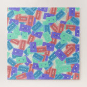 パステルカセットテープ – 90年代の美音楽 ジグソーパズル (横)