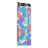 パステルカセットテープ – 90年代の美音楽 タンブラー (回転右)