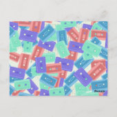 パステルカセットテープ – 90年代の美音楽 ポストカード (裏面)