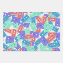 パステルカセットテープ – 90年代の美音楽 ラッピングペーパーシート