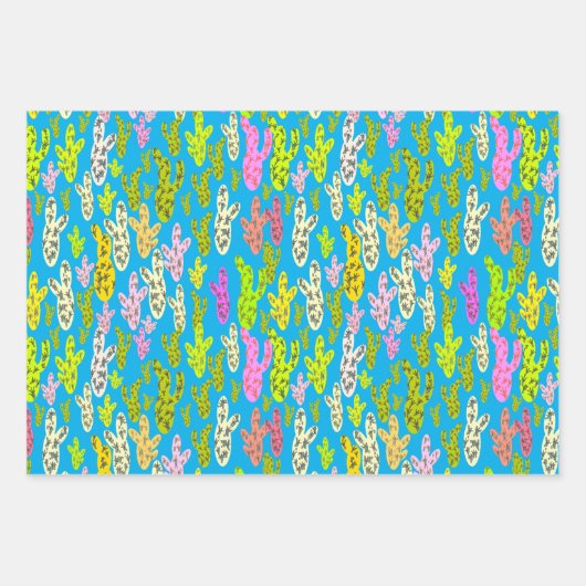 パステルカッティコラージュ ラッピングペーパーシート (正面)