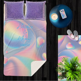 パステルカップル名ローマ数字日付Lg.カドル シェルパブランケット