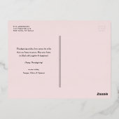 パステルカボチャとリンゴ感謝記念撮影 箔シーズンポストカード (裏面)