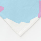 パステルカモフラージュ抽象芸術アートパターン フリースブランケット (角)