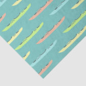 パステルカヤックオンティール（緑がかった色）カヤックテーマド 薄葉紙 (詳細)