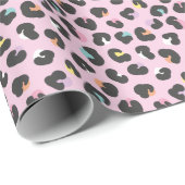 パステルカラヒョウ斑点 ラッピングペーパー (ロールコーナー)